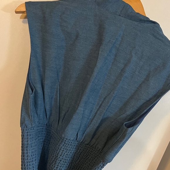 Anthropologie The Tommie Denim Eyelet Trim Dress Size Small NWT - Picture 15 of 16